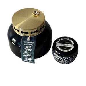 Makers of Wax Goods Scented Jar Candle + capri Blue Mini Tin Travel Candle NEW